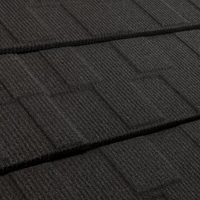 Midnight metal tile roofing