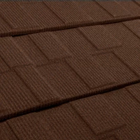 Teak metal tile roofing