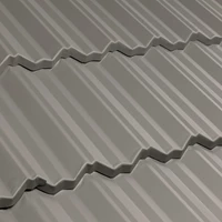 smooth classic pearl grey metal tile roofing