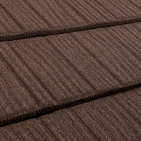 Teak metal tile roofing