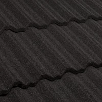 Midnight metal tile roofing