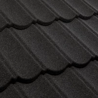 Midnight metal tile roofing