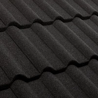 Midnight metal tile roofing